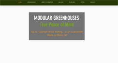 Desktop Screenshot of modulargreenhouses.com