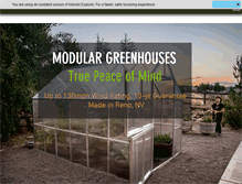 Tablet Screenshot of modulargreenhouses.com